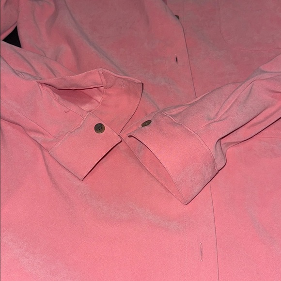 Liz Claiborne Crazy Horse Pink Blouse/overcoat - Picture 4 of 9
